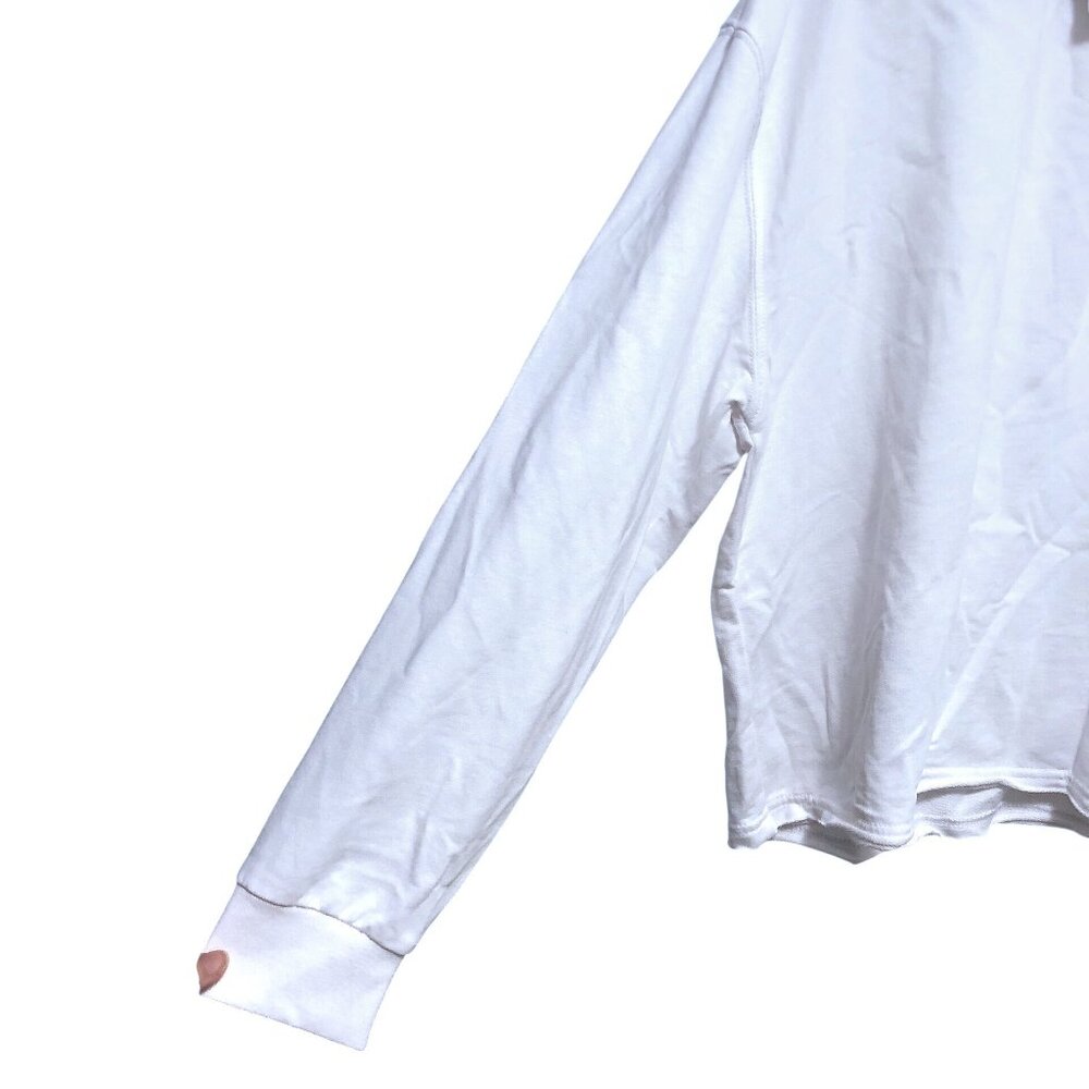 Z Supply Solid White Collared Button Long Sleeve … - image 5